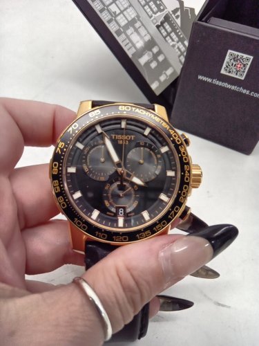 men's tissot supersport chronograph SWISS MADE ANALOG watch - 45.5mm - black /STAINLESS STEEL - (model: t125617a). image 10