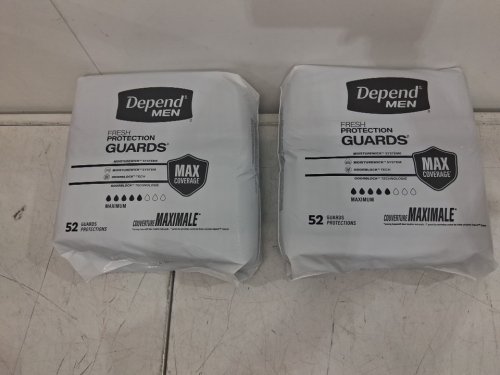 104PK MENS DEPENDS GUARDS MAXIMUM PROTECTION (MODEL: 58415) image 2