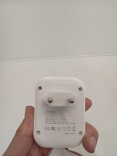 Obcxin Type E/F European Travel Plug Adapter - 4 Outlets, 4 USB Ports(2 Type C) - White - (Model: 601us) image 3