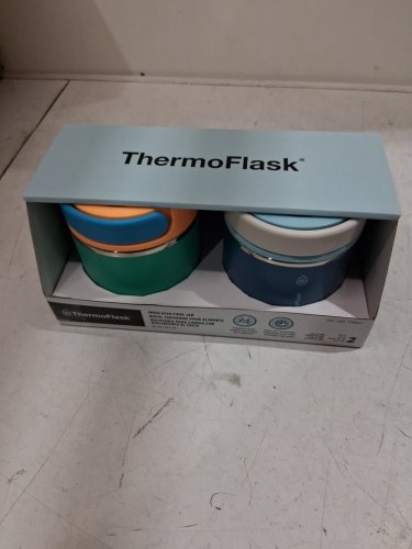 2PK THERMOFLASK INSULATED FOOD JARS - 20OZ - blue/white/light blue & seafoam green/Orange/blue (MODEL: 1759351) image 4