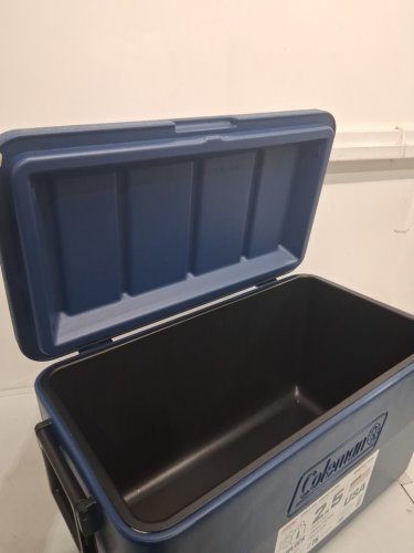 COLEMAN CHILLER PORTABLE INSULATED HARD COOLER WITH HEAVY DUTY HANDLES - 48QT - DARK BLUE (MODEL: 2226955) image 3