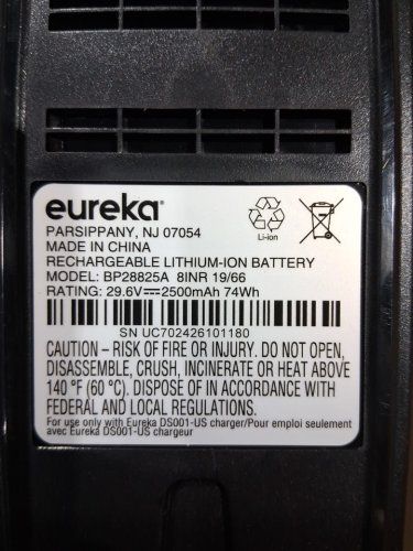 Eureka Cordless Rechargeable 3-IN-1 Stick Vacuum Cleaner WITH CLEANING STATION & ANTI-TANGLE NOZZLE FOR ALL FLOORS - GREY/PURPLE (MODEL: NEC490SE) image 10