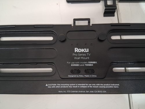 roku pro series ultra slim wall mount kit - 55" - black (model: 55RWM) image 4