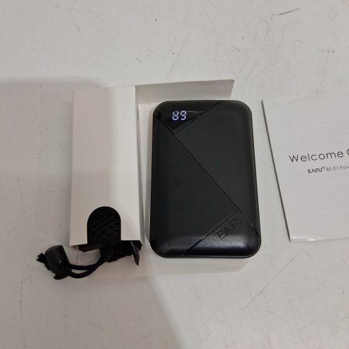 EAFU PORTABLE CHARGER POWER BANK WITH LED DISPLAY - 10000mah - BLACK (MODEL: BE-E1) image 3