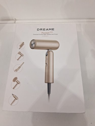 Dreame Pocket High-Speed Hair Dryer 110,000 RPM High-Speed Motor for Quick Drying - titanium gold (model: ahd51) image 2