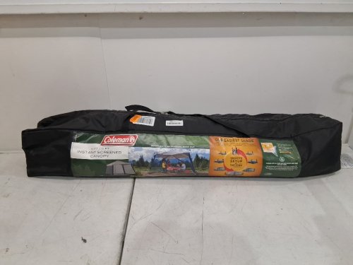 COLEMAN PORTABLE SCREENED CANOPY TENT WITH INSTANT SETUP - 11FT X 11FT - BACK HOME SCREENHOUSE SETS UP IN 60 SECONDS - GREY (MODEL: 2000036712) image 2