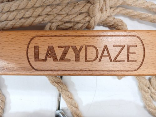 Lazy Daze Double Rope Hammock - 2 Person - 450LBS Cap - 12FT - Brown (Model: hm-cot002) image 4