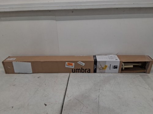 umbra ringlet curtain rod - 42" to 120" - gold - (model:1019044-038) image 2