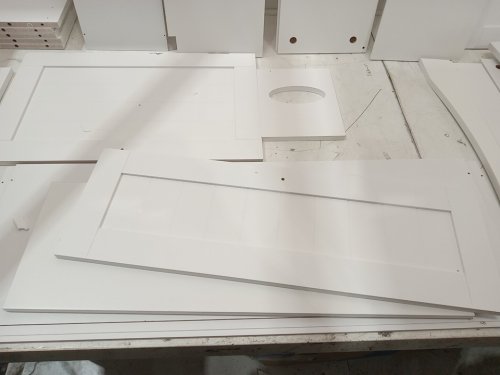 COSTWAY over the toilet bathroom storage organizer - 66" x 25" x 9.5" - white (model: ba8363) image 4