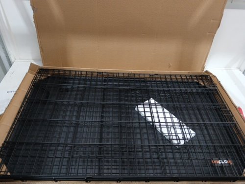 FEANDREA DOG CAGE PET CRATE With 2 DOORS FOR EASY ENTRY - XXL (48") - black (MODEL: PPD48H) image 3