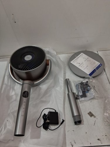 Dreo PolyFan 508S Pedestal Air Circulator Fan With Remote And Ambient Lighting - 35.04" Tall - 20dB - Silver (Model: DR-HPF008S) image 3