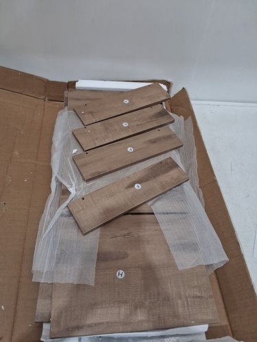 vasagle 5 tier ladder shelf - brown and black (model: ULLS109B50V2) image 3