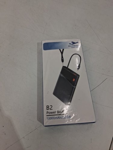 Aaoyun Power Bank Portable Charger with Built-in USB C in & Out Fast Charging Cable - 10,000mah - black image 2