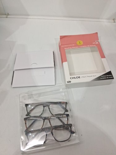 3PK Innovative Eyewear chloe Reading Glasses - +1.25 - Assorted Designs (Model: 8859150) image 2