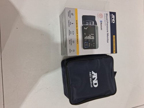 a&d medical Precision Check Pro Blood Pressure Monitor with Bluetooth -wide Cuff - grey/blue (model: UA-910CNBLE) image 3