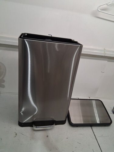 SONGMICS Stainless Steel soft-close Garbage Can - 45l - silver (model: ltb007e01) image 3