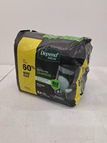 84PK Men's Depend Fresh Protection Incontinence Guards Bladder Control Pads image 4