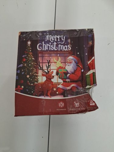 WHOLEV CHRISTMAS TREE TOPPER WUTH BATTERY OPERATED LIGHTS - 8" - GOLD (model: wh072) image 4