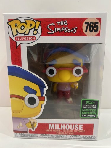 Funko pop! **2020 spring convention** Television: the simpsons - milhouse vinyl figure (#765) image 2
