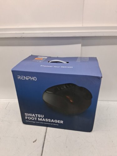 RENPHO shiatsu FOOT MASSAGER with heat and COMPRESSION - BLACK (MODEL: rf-fm059r/rf-fm059r-h) image 3
