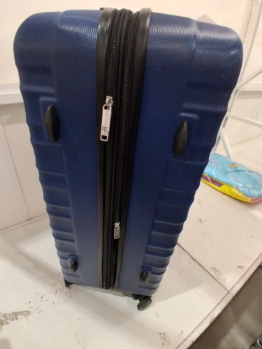 AMAZONBASICS HARDSIDE CARRY ON expandable SPINNER TRAVEL LUGGAGE SUITCASE - 30" - NAVY BLUE image 5