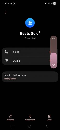 BEATS SOLO3 FOLDABLE WIRELESS HEADPHONES WITH CASE - BLACK image 6