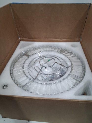 Indoor Modern Retractable Crystal Ceiling Fan with LED Light and Remote - 48" - chrome (model:hy8111-c) image 3