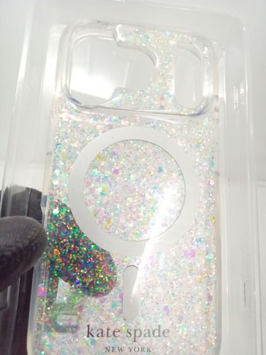 KATE SPADE PROTECTIVE PHONE CASE WITH MAGSAFE FOR IPHONE 17 PRO - CHUNKY GLITTER image 3