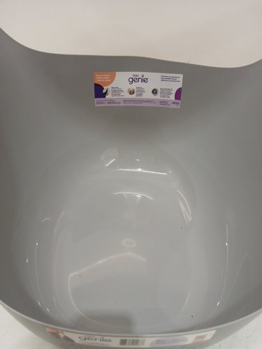 LITTER GENIE CAT LITTER BOX, FLEXIBLE PLASTIC WITH POUR SPOT - GREY image 2
