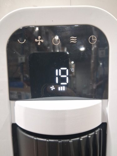 omnibreeze premium 38" Rotating tower fan with wifi CONTROL, 5-SPEEDS & REMOTE - white/BLACK (model: 5333021/dc2313r-g) image 4