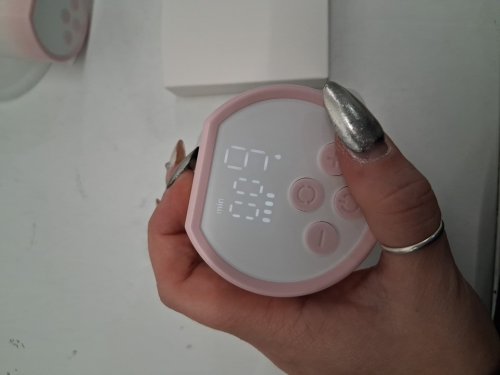 MOMCOZY DOUBLE WEARABLE HANDS FREE BREAST PUMPS - WHITE/PINK (MODEL: S12 PRO-V) image 6