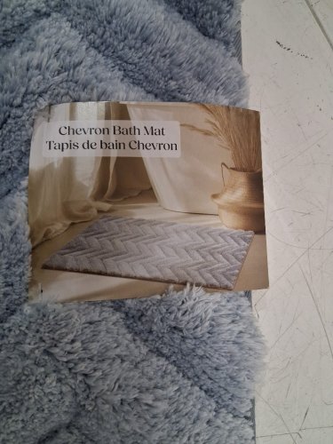 Riviera Home Chevron Bathmat - 22" x 36" - blue (Model: 2806641) image 5