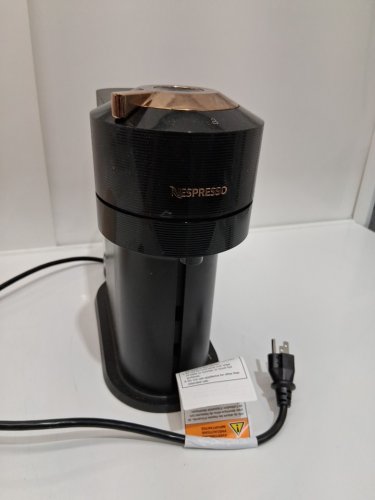 NESPRESSO BY delonghi VERTUO NEXT PREMIUM single serve COFFEE & ESPRESSO MACHINE with wifi/bluetooth connection -- white/black (MODEL: env120w / gdv1) image 7