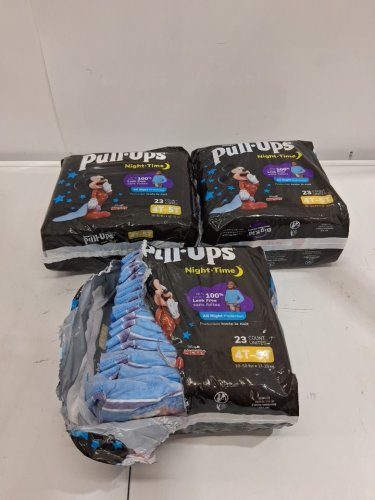 92PK HUGGIES PULL-UPS NIGHTTIME DISPOSABLE TRAINING PANTS - SIZE 4T-5T - DISNEY MICKEY MOUSE (model:58563) image 3