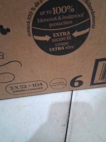 104PK HUGGIES LITTLE MOVERS DISNEY BABY DIAPERS - SIZE 6 (OVER 35LB) image 3