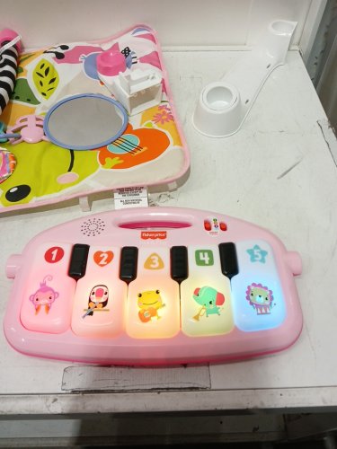 FISHER-PRICE BABY ACTIVITY MAT GLOW AND GROW KICK & PLAY PIANO GYM - AGES 0+ - PINK (MODEL: HVX57-9963) image 3