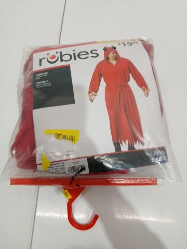 2PC MEN'S RUBIES DEVIL COSTUME - LARGE (36-38) - RED (STYLE: DEVIL / DIABLE) image 2