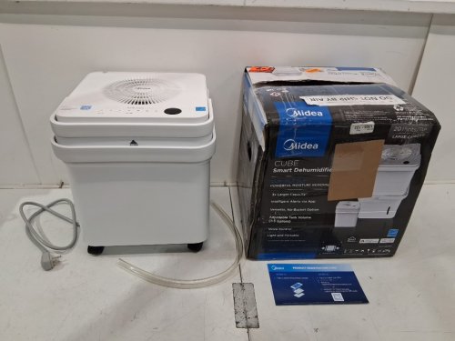 MIDEA CUBE SMART WIFI DEHUMIDIFIER - 20 PINT - 1,500 SQ. FT - WHITE (MODEL: MAD20S1QWT) image 2