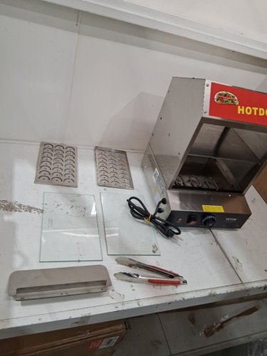 FOOD WARMER DISPLAY with 2 tiers for hot dogs and buns - 1200w - 60hz - 24qt storage - (model: NB-RGG-001x) image 3