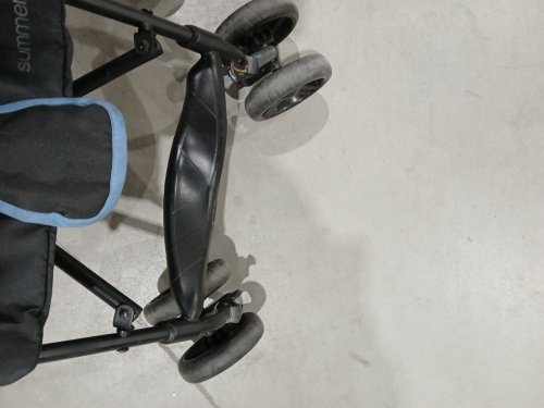 Summer By Ingenuity INFANT 3DMINI CONVENIENCE foldable STROLLER - 45lb cap - BLACK/blue (MODEL: 32643) image 6