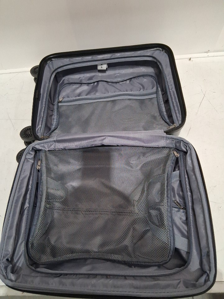 lekesky hard shell rolling carry-on luggage - 16" - blue/black image 7
