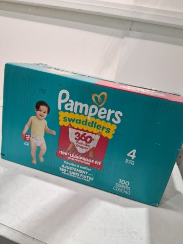 100PK PAMPERS SWADDLERS 360 PULL-ON DIAPERS - SIZE 4 image 2