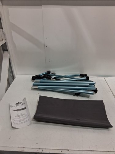 Cascade Mountain Tech Ultralight Camp Cot with Bag - Grey/blue (Model: cot-ul-24-c / 1654575) image 4