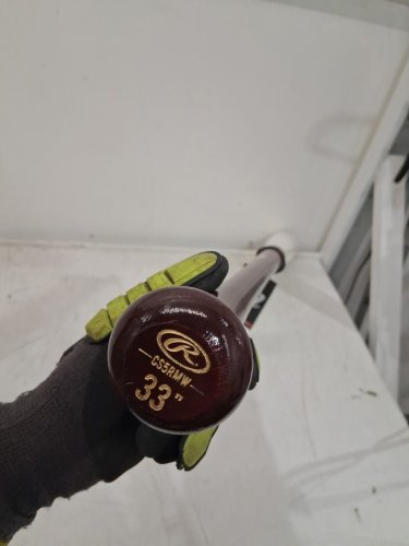 Rawlings Elite Wood Baseball Bat - 33" - Maple/Birch/Composite (model: mve5cb15t-tr/fg-33) image 3