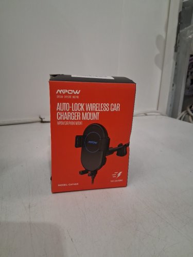MPOW AUTO-LOCK WIRELESS CAR CHARGING MOUNT WITH adjustable arm and car adapter- 10W - BLACK(Model: MPCA148CBUS) image 2