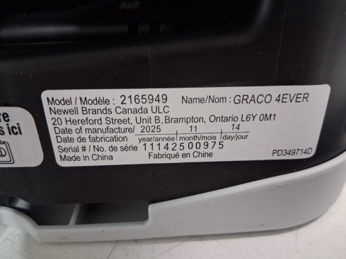 GRACO 4EVER 4-IN-1 CAR SEAT WITH RAPID REMOVE COVER - LOFTON STYLE - Grey (MODEL: 2165949) image 9