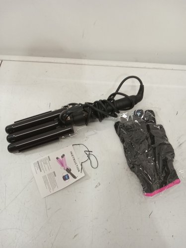 BLUETOP Three Barrel Curling Iron - 100w - black image 3