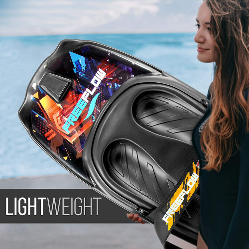 Serene Life Water Sport Kneeboard with Strap for Boating, Waterboarding, Kneeling Boogie Boarding, Knee Surfing - black (model: SLKB20) image 2