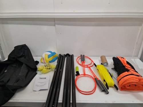 Volleyball and Badminton Set with Adjustable height net - 32FT x 8FT - (Model: JH-301) image 2