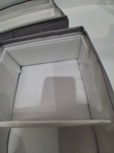 4pc neatfreak adjustable drawer organizers - 7.5" x 13.5" x 4" (small bins) - 13.5" x 13.5" x 4" (large bin) - grey (model: 1736539) image 4